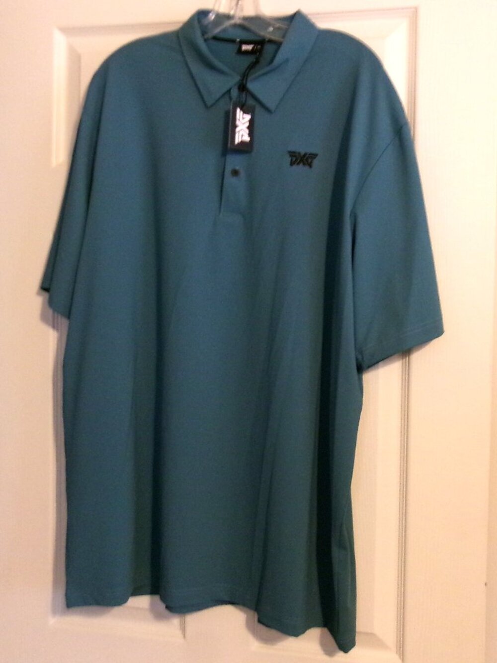 NWT PXG OCEAN WAVE POLO Shirt in Aqua  Size XL